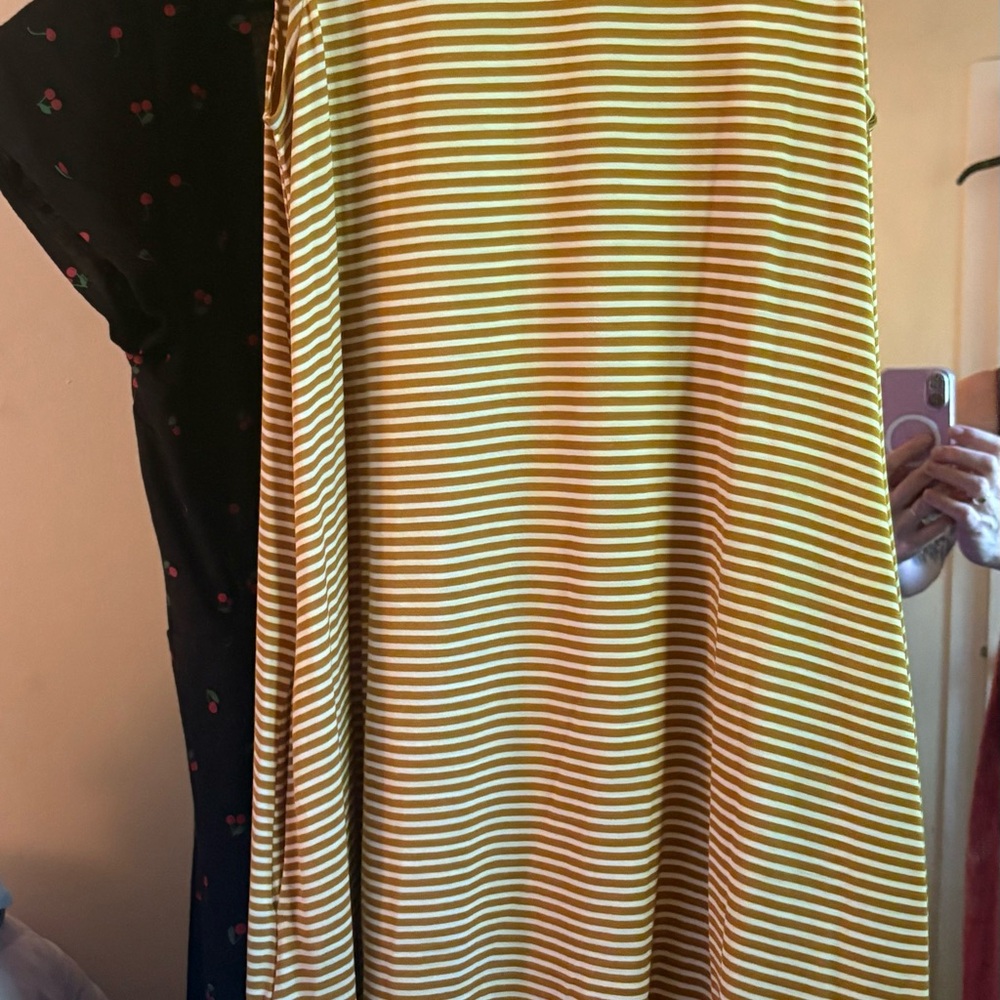 Striped Ochre Women’s Dress